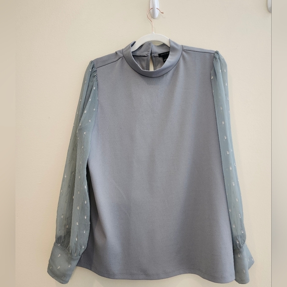 Ann Taylor, size large, empire grey - Picture 2 of 6